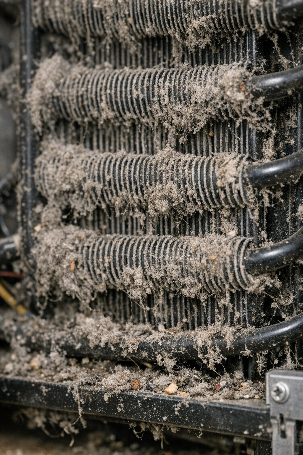 Sub-Zero condenser coils clogged Arizona dust